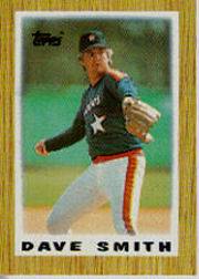 1987 Topps Mini Leaders Baseball Cards 012      Dave Smith